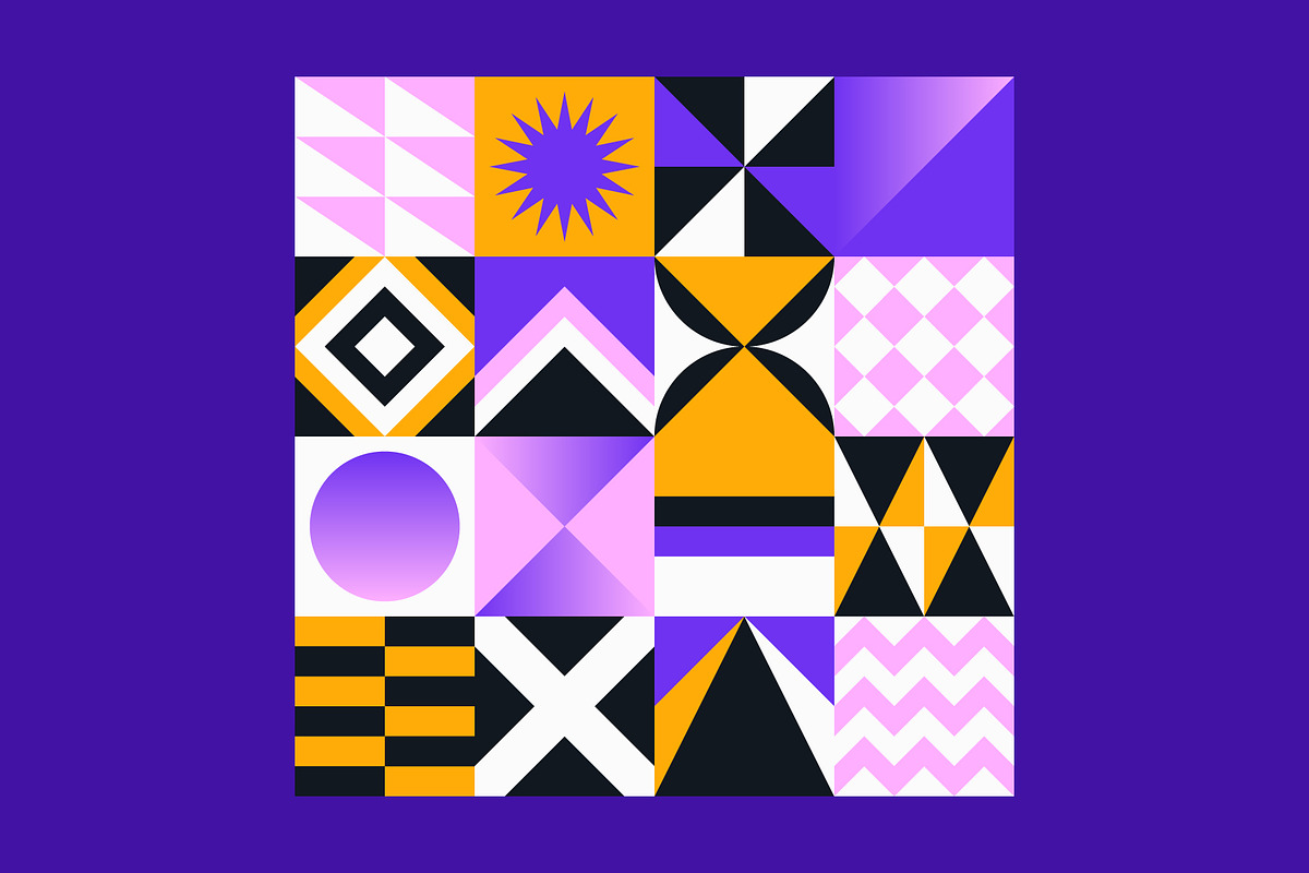 Abstract Seamless Patterns Shapes, a Pattern Graphic by Neo Geo (Photo 4 of 12)