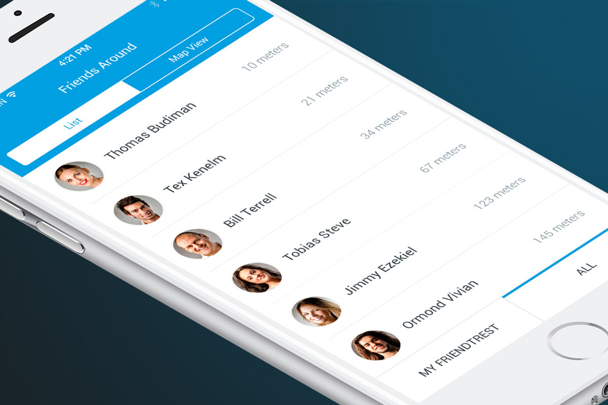 Place Tracker App, an iPhone Mockup by Made by Rheon (Photo 3 of 5)