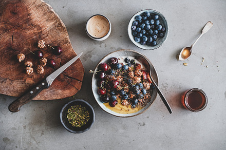 Quinoa oat granola with seeds and stock photo containing healthy and food, a Food & Drink Photo by Foxys