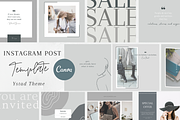 Instagram Post Template - CANVA, a Social Media Template by Tegefeldt Design (Thumbnail 1 of 6)