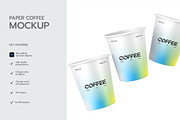 Floating Paper Coffee Cup Mockup, a Product Mockup by graphypix (Thumbnail 2 of 4)