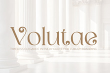 Volutae Luxury Spiral Display Font