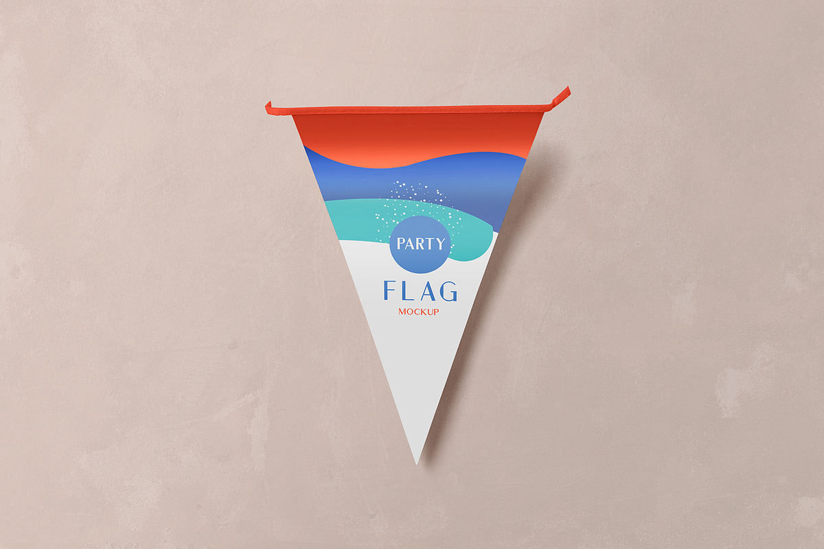 Bunting Flag Mockup, a Product Mockup by PixelVoyager (Photo 7 of 7)