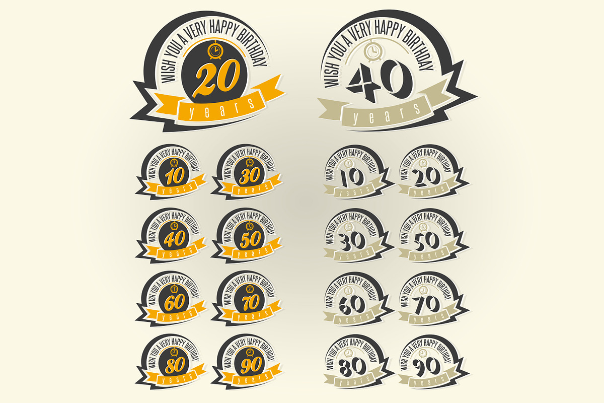 Happy Birthday, a Card Template by Vector Maker