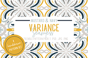 Mustard & Navy Patterns, a Pattern Graphic by TheLegacyBrandingCo (Thumbnail 1 of 10)