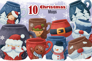 Cute Christmas Mugs Collection