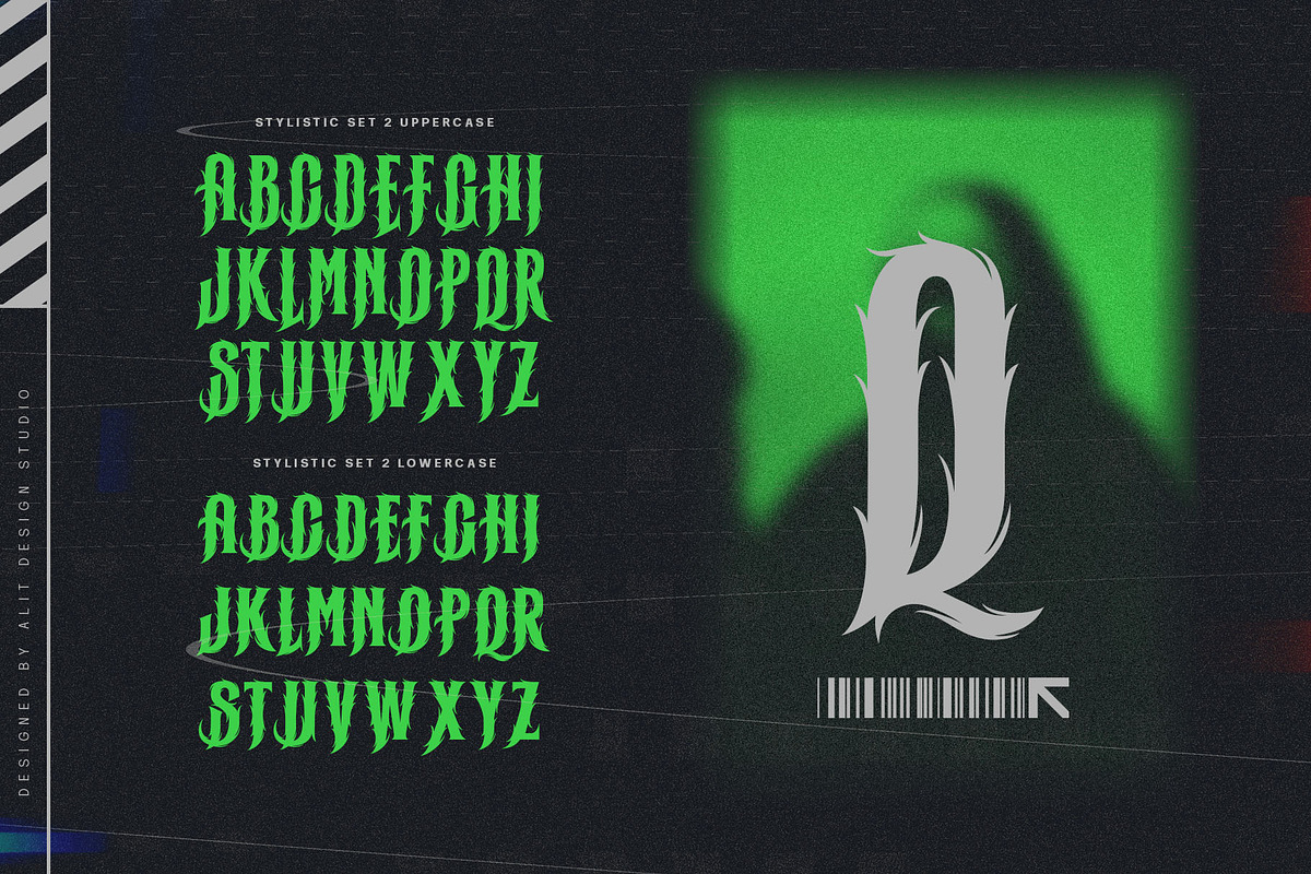 Metal Thorn Typeface, a Blackletter Font by alit design (Photo 9 of 20)