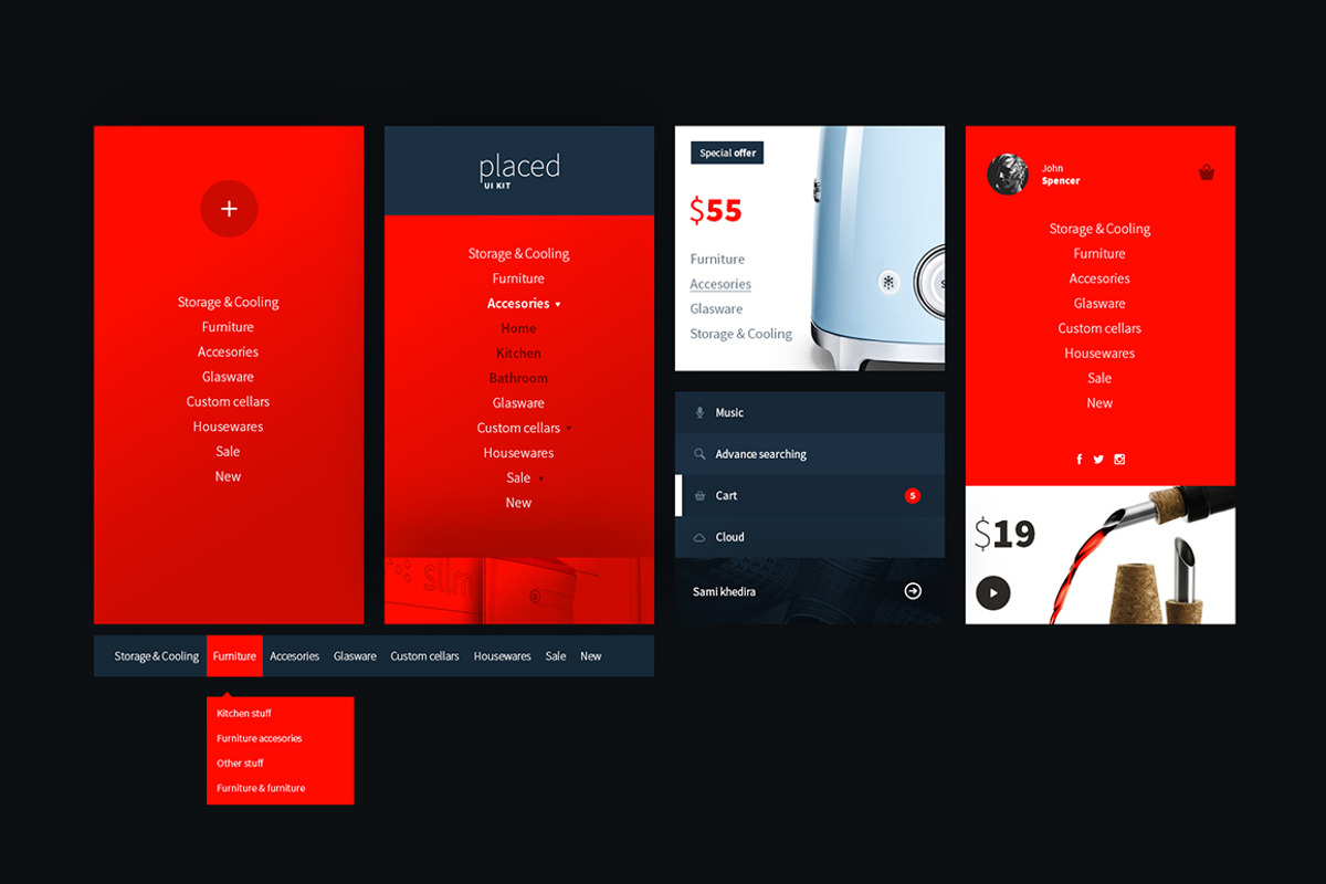 Placed Ui Kit, an UI Kit Template by Filip Korzycki (Photo 1 of 8)
