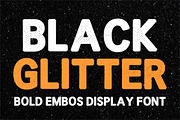 Black Glitter, a Font by Fourteen Letter (Thumbnail 1 of 6)