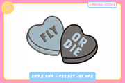 Fly Or Die - Machine Embroidery File, a Pattern Graphic by Thread Tech Aus (Thumbnail 1 of 4)