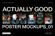 ACTUALLY GOOD POSTER MOCKUPS 01, a Product Mockup by Twenty75 (Thumbnail 1 of 7)