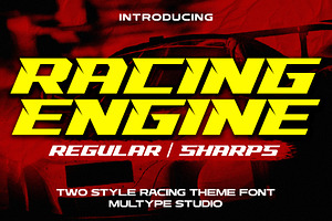 Racing Engine Race Sport Font