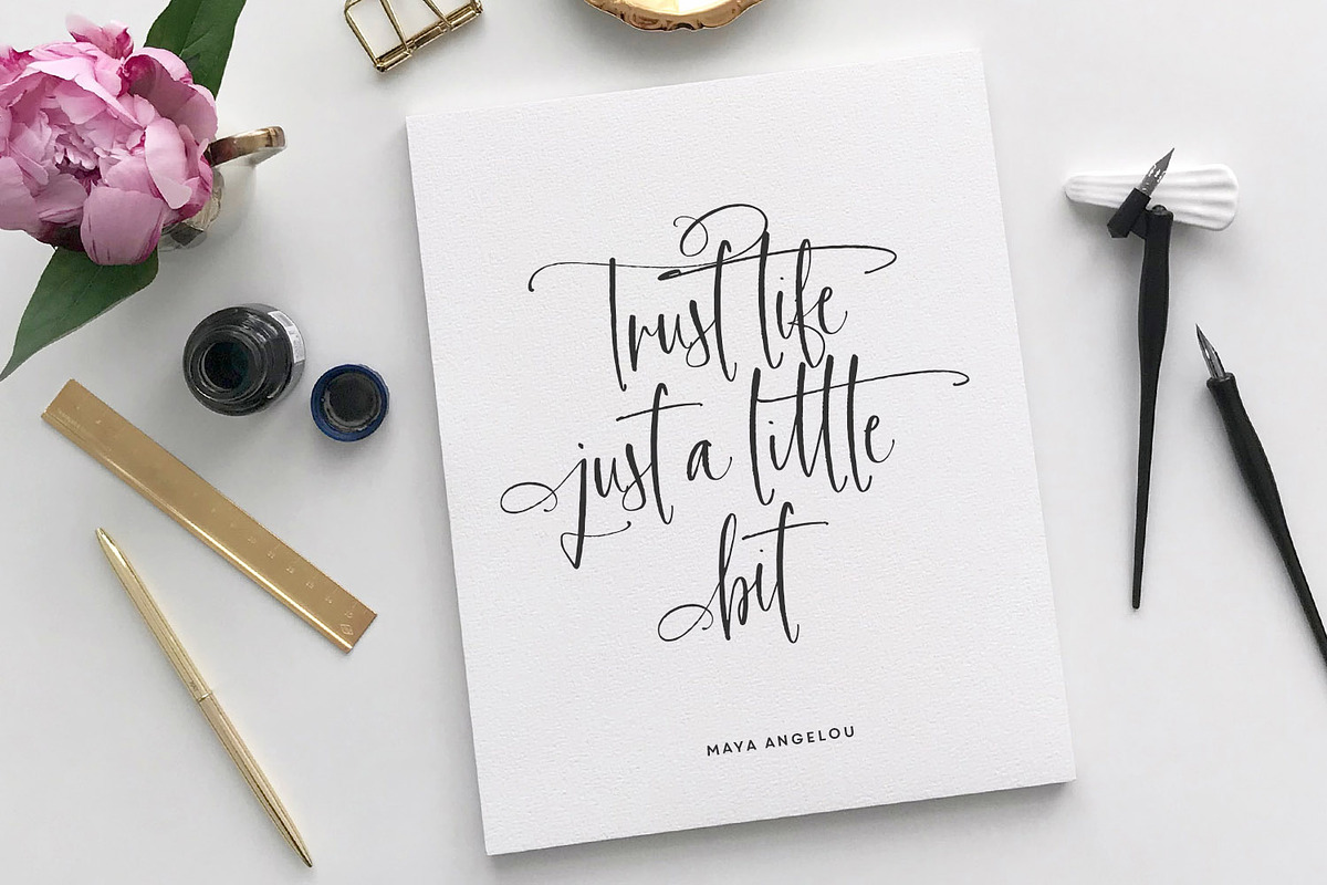 Cottonwood Market Typeface, a Script Font by Callie Rian & Co. (Photo 9 of 18)