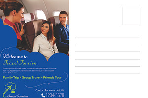 Travel Tourism Postcard