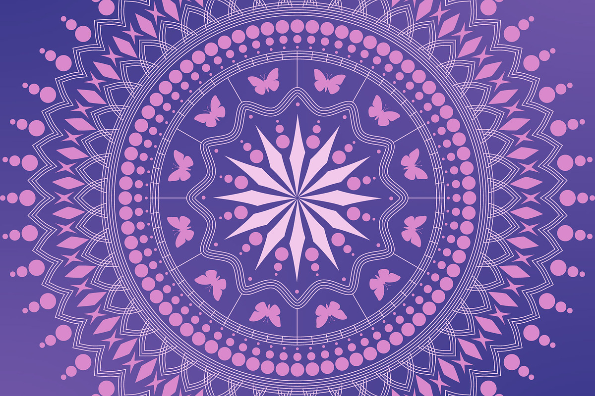 Colored Mandala Backgrounds Set, a Background Graphic by Soulprint Mercury (Photo 2 of 5)