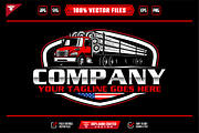 American Logging Truck Logo, a Branding & Logo Template by slLametDesigns (Thumbnail 1 of 6)