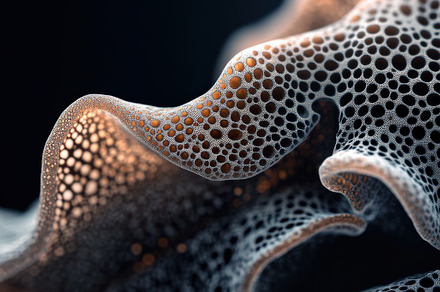 Macro of Fungus on Dark Background, a Nature Photo by Virgo Studio
