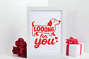 Valentine Dachshund Dog PNG, an Illustration by DreamPrint404 (Thumbnail 4 of 8)