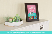 WiFi QR Code Sign - Pastel, a Flyer Template by SunshineStudioBoutique (Thumbnail 5 of 10)