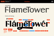 FLAMETOWER FAMILY TYPEFACE & DISPLAY, a Sans Serif Font by panakota studio (Thumbnail 2 of 8)