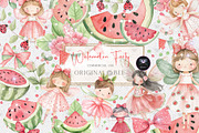 Watermelon Fairy Clipart Summer, an Illustration by BigCakeBee (Thumbnail 1 of 4)