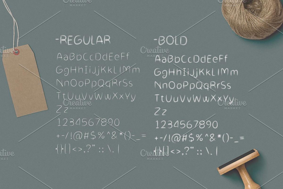 Double Draw Font preview 2