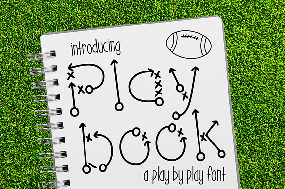 Play Book A Play By Play Font preview 2