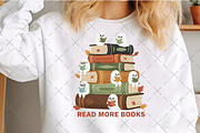 Cute Ghost Read More Books Png, an Illustration by Craft Nest (Thumbnail 1 of 4)