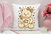 67 Valentines Teddy Png, Valentine, an Illustration by Canvas Craft (Thumbnail 4 of 7)