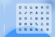 E-commerce Icon Set, an Outline Icon by Nathaya Studio (Thumbnail 2 of 2)