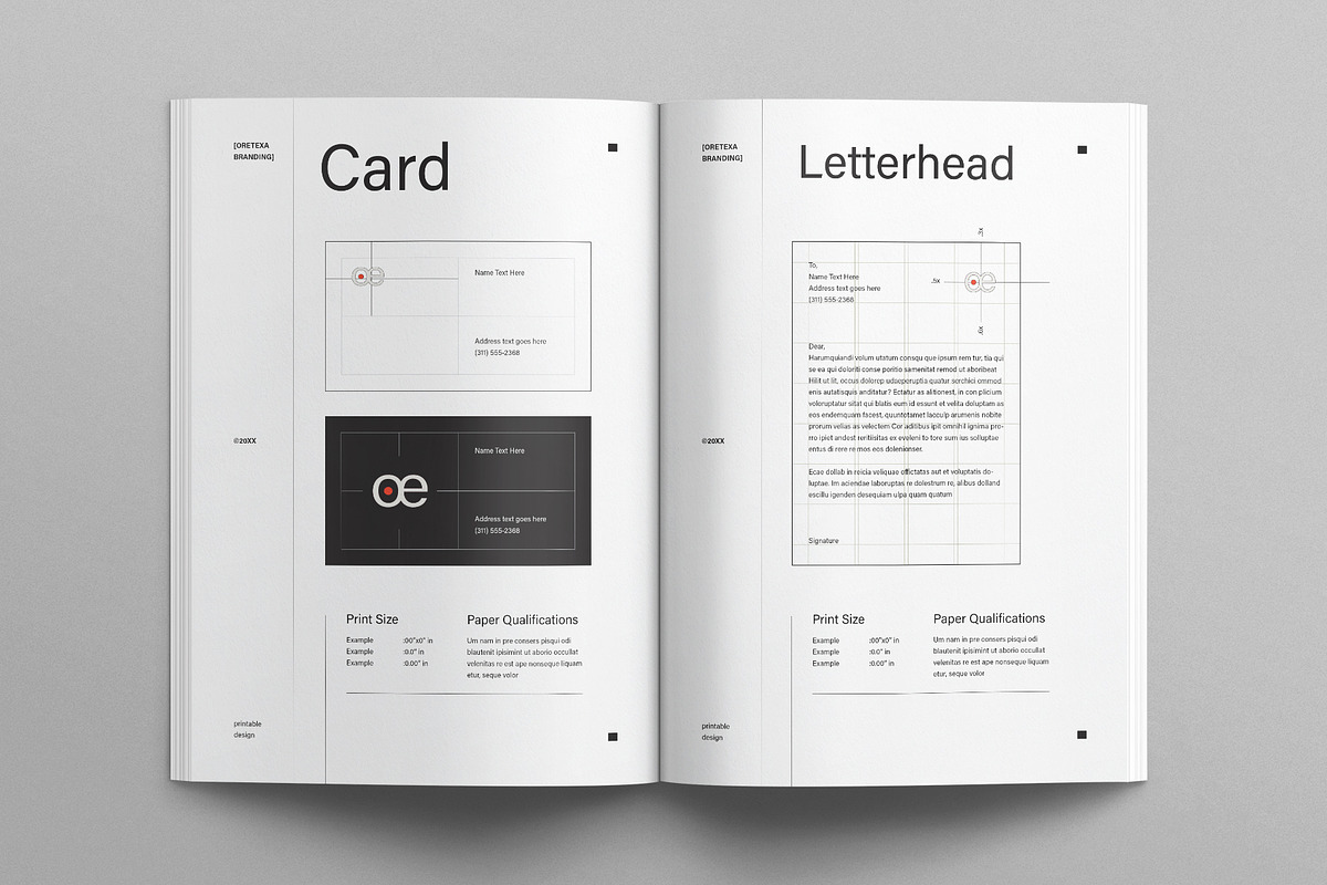 Creative Brand Identity Guidelines, a Brochure Template by E-Type (Photo 8 of 12)