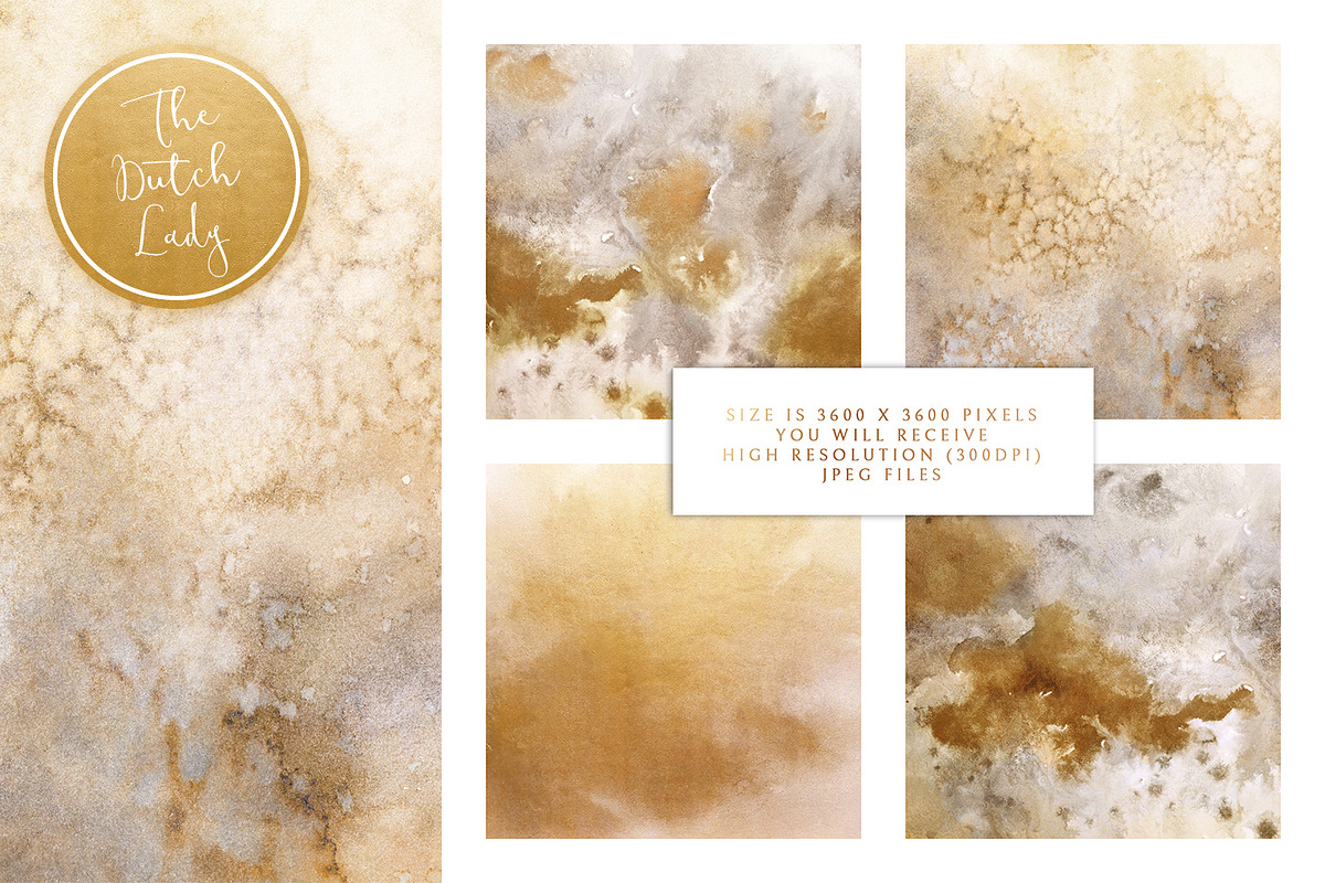 Beige & Gold Digital Backgrounds, a Texture Graphic by The Dutch Lady ...
