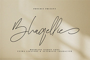 Bhaqellie, a Script Font by Goresan Studio (Thumbnail 1 of 15)