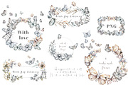 Watercolor butterflies Romantic set, an Animal Illustration by Ann Art Houze (Thumbnail 6 of 8)