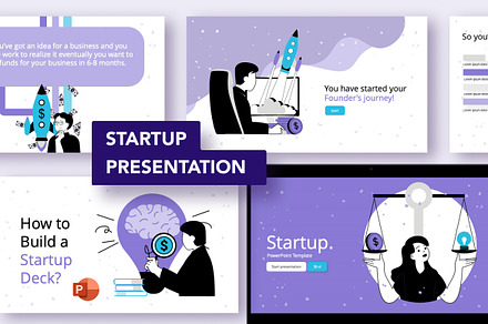 Startup Powerpoint Illustration, a Presentation Template by alexdndz
