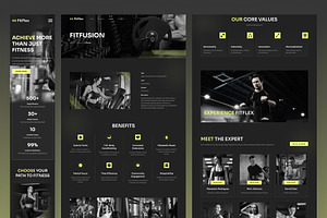 FitFlex - Fitness Gym Studio Framer