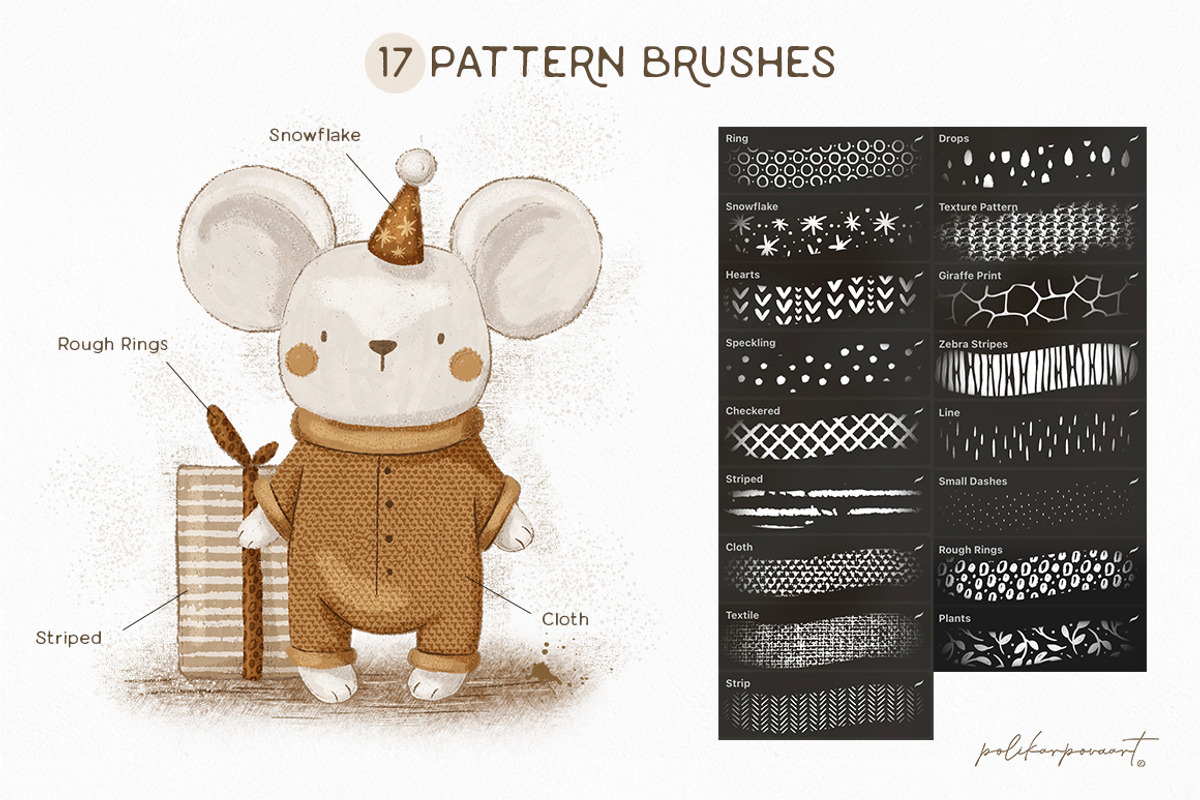 Procreate Brushes & Canvas Funny Art, a Brush Add-On by polikarpovaart (Photo 8 of 13)