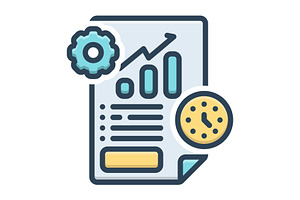 Project management color icon, a Duotone Icon by Creative priyanka
