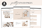 Shopify Theme White Aesthetic, a Shopify Template by Macarons and Mimosas (Thumbnail 2 of 11)