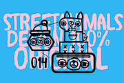 StreetAnimals_One, a Symbol Font by Rodrigo Typo (Thumbnail 1 of 4)