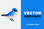Vector Grid Pack, an Illustration by Swatch & Pixel (Thumbnail 1 of 2)