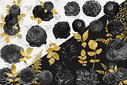 Black and Gold Floral Elements, an Illustration by Digital Curio (Thumbnail 3 of 3)
