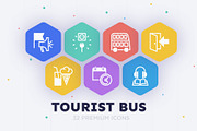Tourist Bus | 32 Icons Set, an Outline Icon by Marina Silence (Thumbnail 1 of 17)