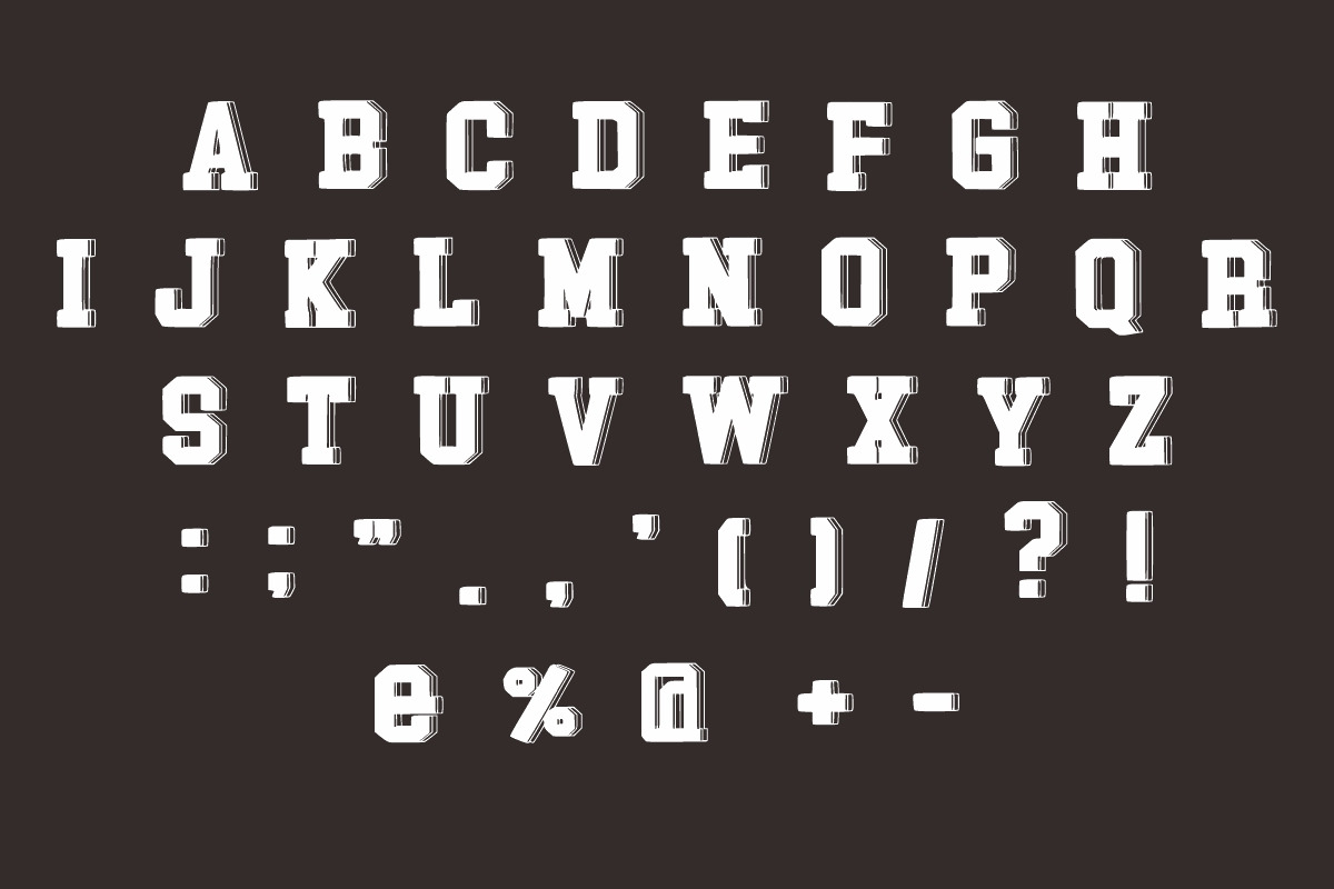 SPORT COLLEGE, a Slab Serif Font by Fourteen Letter (Photo 7 of 8)