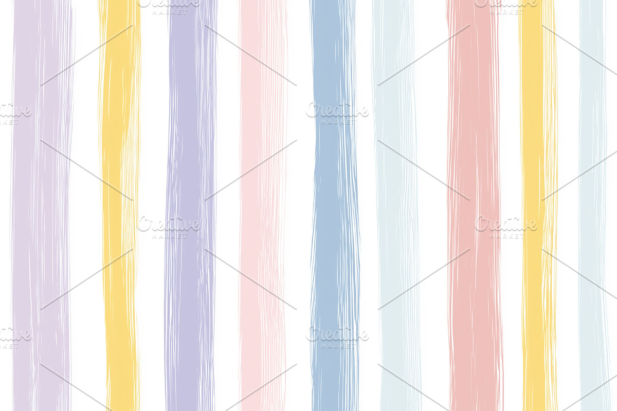 Seamless pattern, pastel watercolor stripes forming a seamless h, a Pattern Graphic by Studio ANNA