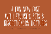 Porcelain Condensed Sans, a Sans Serif Font by Up Up Creative (Thumbnail 1 of 9)
