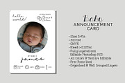 Baby Announcement Card, a Card Template by Cyrah's Collection (Thumbnail 1 of 3)