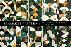 10 Harper's Harmonic Halves Patterns, a Pattern Graphic by Inknfolly