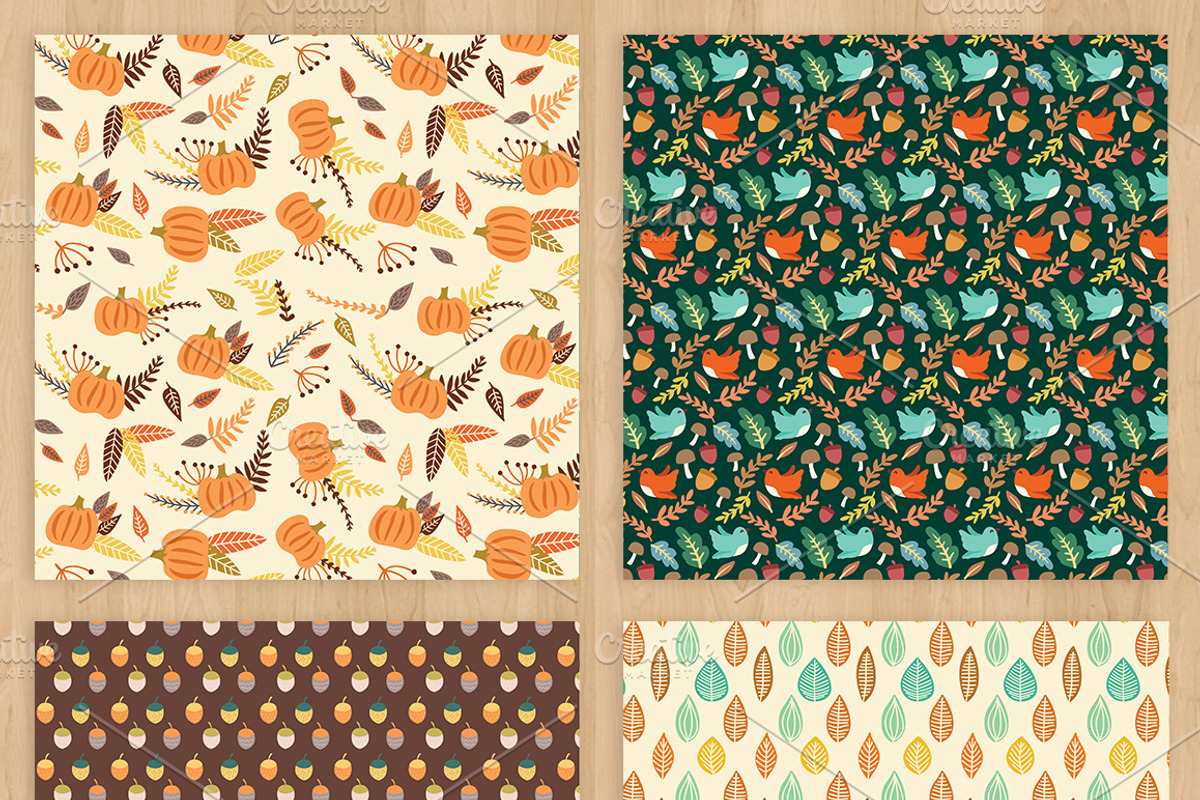 Autumn Paper pack, a Pattern Graphic by Zlatoena Clipart (Photo 4 of 4)