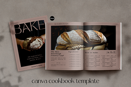 Canva Cookbook Template - Baker, a Magazine Template by Made by Melody